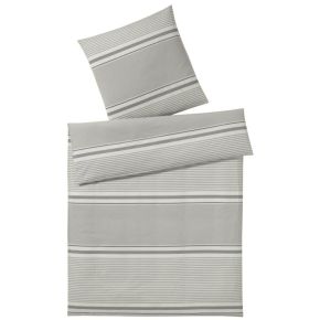 Elegante fin krepp sengesæt - Comeback - Silver - 140x220cm