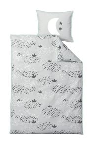 Södahl sengesæt - Raindrops - Sort