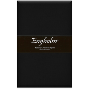 Ekstra højt stræklagen - Bomuldsjersey - 140x200cm - Sort