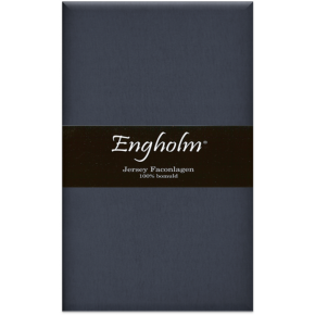 Ekstra højt stræklagen - Bomuldsjersey - 140x200cm - Mørkeblå