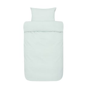 Høie krepp sengesæt - Sanna - Aqua