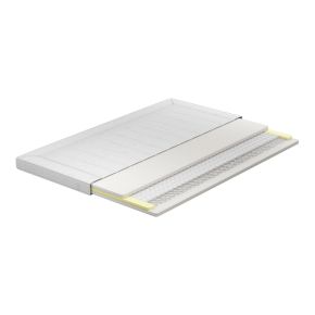 Fur topmadras - Med mini-pocketfjedre og latex - 180x200cm